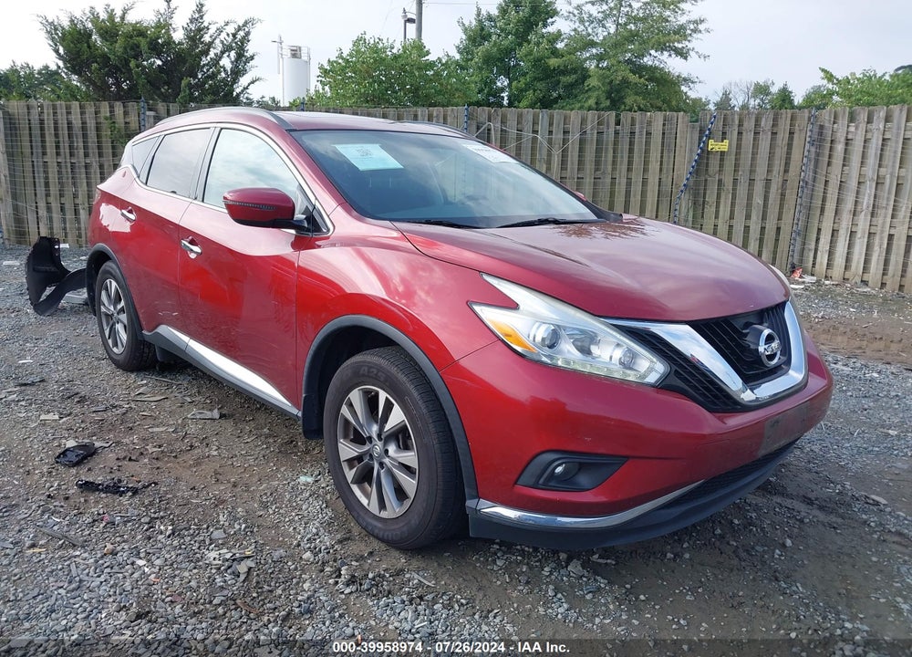 2016 NISSAN MURANO SV VIN: 5N1AZ2MH6GN158129