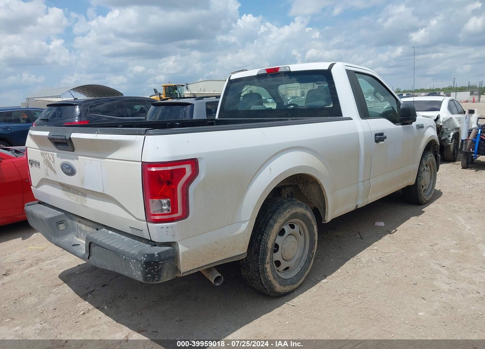 2016 FORD F-150 XL VIN: 1FTMF1C89GKE32902