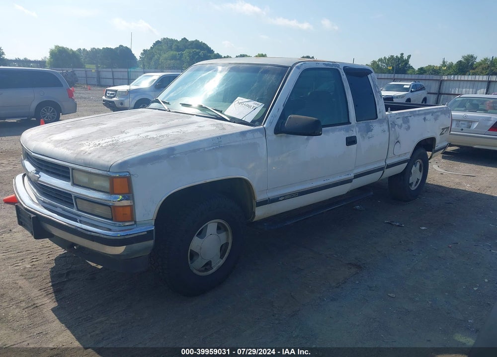 1997 CHEVROLET K1500 FLEETSIDE VIN: 2GCEK19R6V1165800