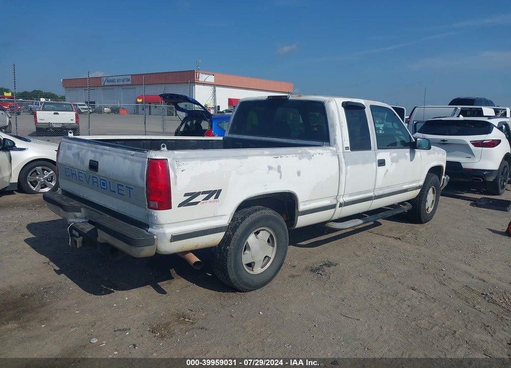 1997 CHEVROLET K1500 FLEETSIDE VIN: 2GCEK19R6V1165800
