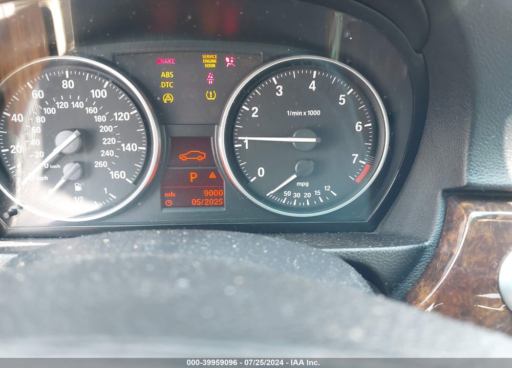 2008 BMW 328I VIN: WBAVA37508NL58152