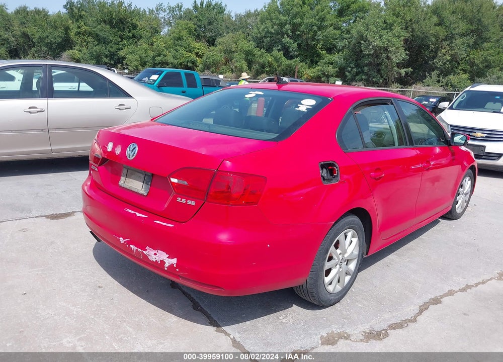 2012 VOLKSWAGEN JETTA 2.5L SE VIN: 3VWDP7AJXCM315433