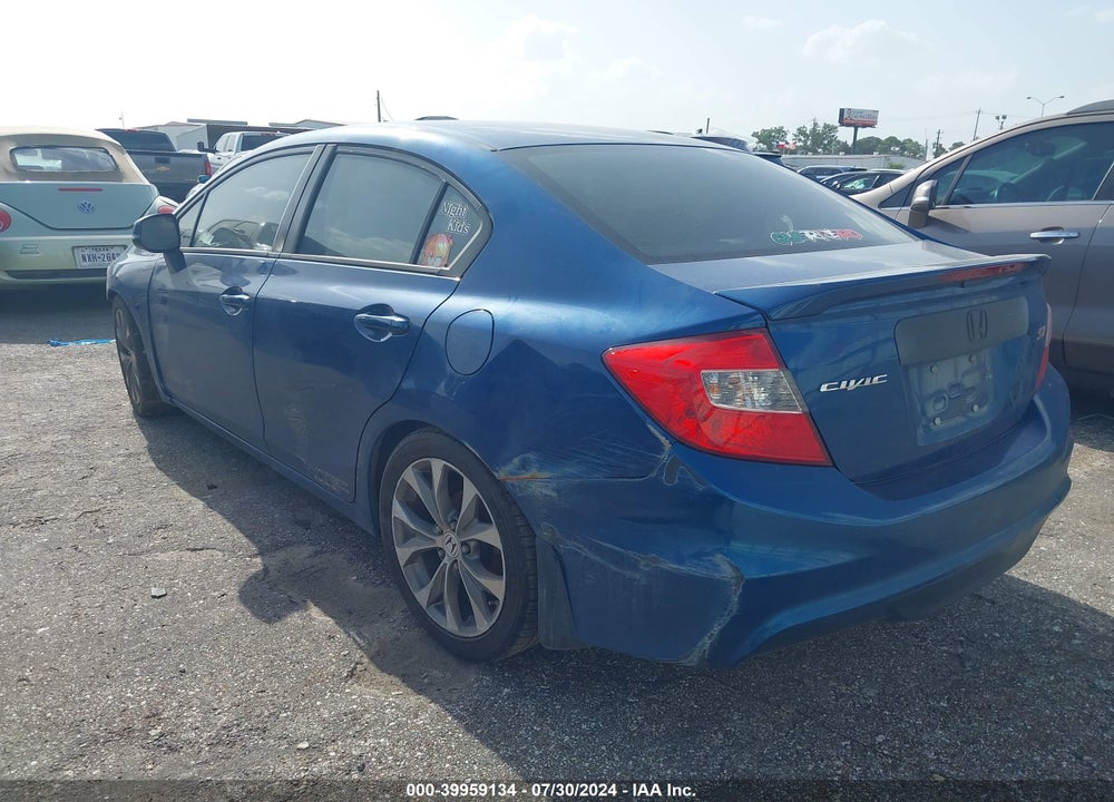 2012 HONDA CIVIC SI VIN: 2HGFB6E50CH702218