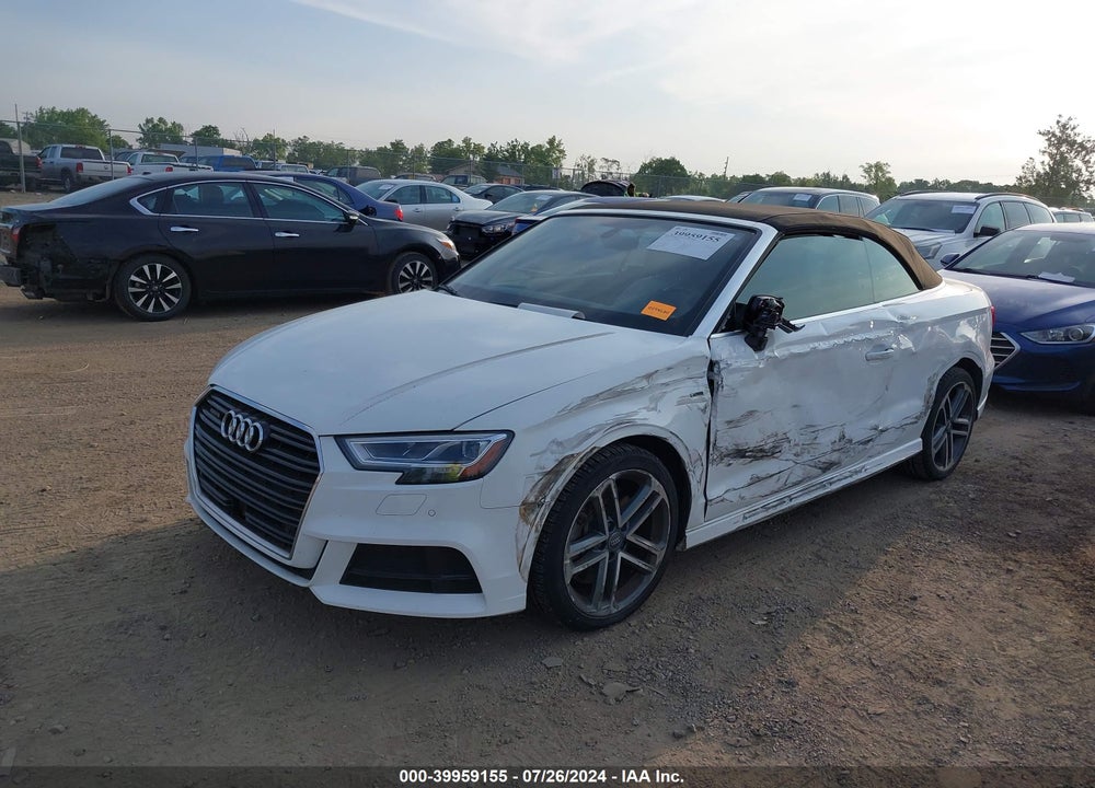 2019 AUDI A3 45 PREMIUM VIN: WAUYELFF1K1024593