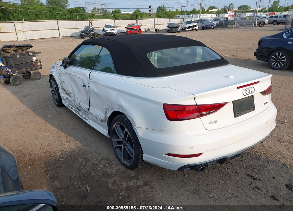 2019 AUDI A3 45 PREMIUM VIN: WAUYELFF1K1024593