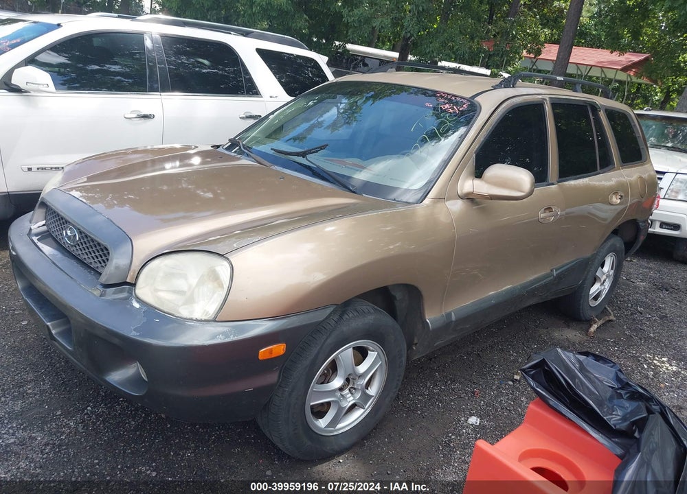 2004 HYUNDAI SANTA FE GLS VIN: KM8SC13D44U737720
