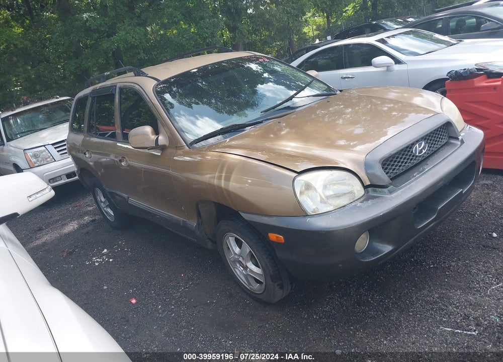 2004 HYUNDAI SANTA FE GLS VIN: KM8SC13D44U737720