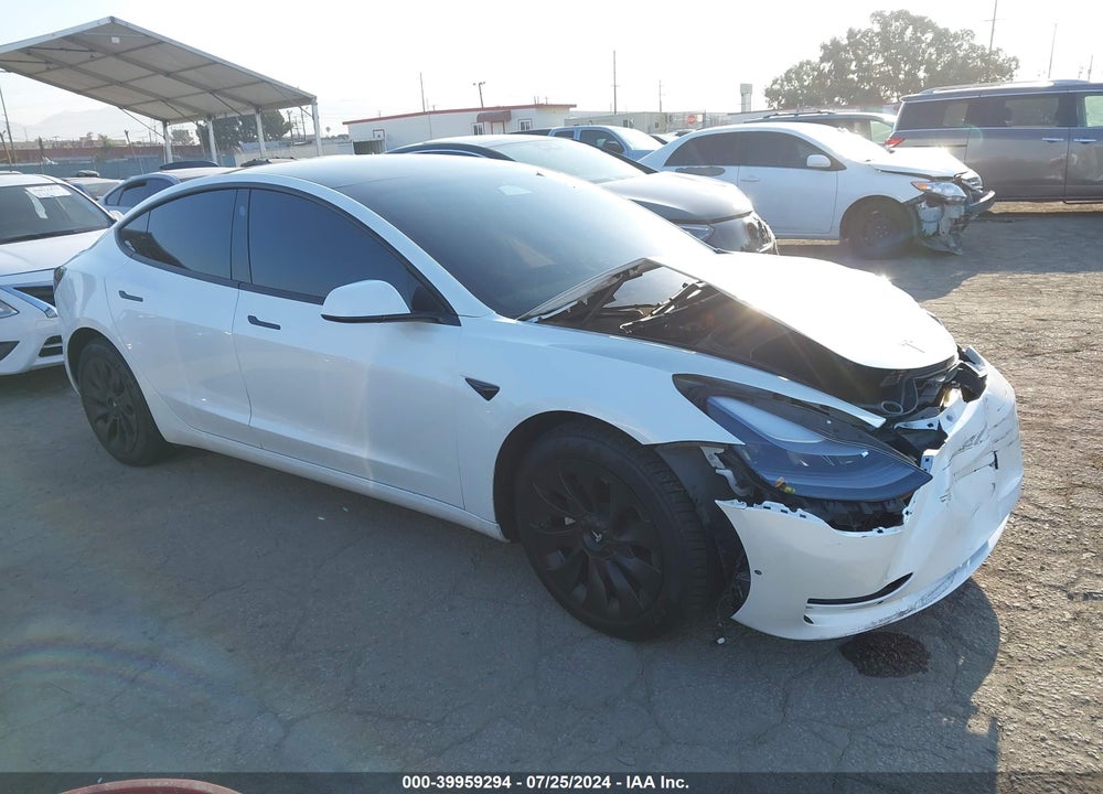 2022 TESLA MODEL 3 LONG RANGE DUAL MOTOR ALL-WHEEL DRIVE VIN: 5YJ3E1EB7NF210831