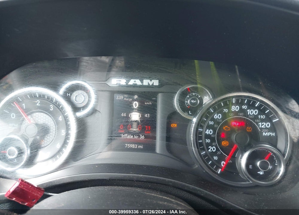 2019 RAM 1500 BIG HORN/LONE STAR 4X4 5'7 BOX VIN: 1C6SRFFT4KN904174