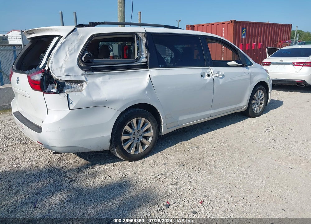 2015 TOYOTA SIENNA LE 7 PASSENGER VIN: 5TDJK3DC0FS126515