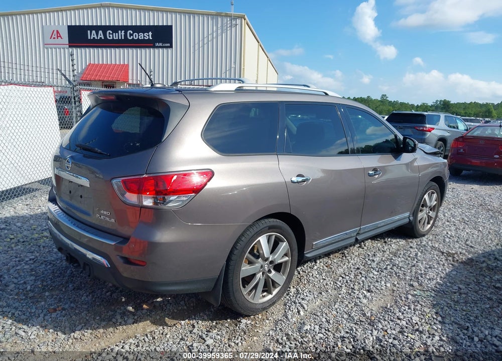 2014 NISSAN PATHFINDER PLATINUM VIN: 5N1AR2MM9EC615232