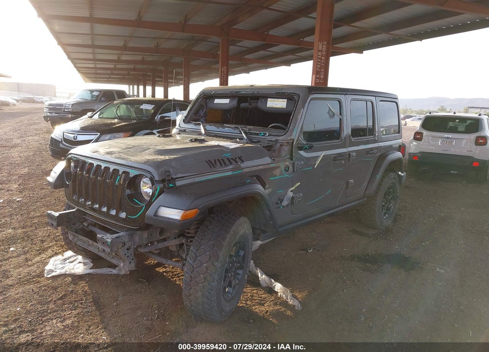 2022 JEEP WRANGLER UNLIMITED WILLYS SPORT 4X4 VIN: 1C4HJXDG4NW278145
