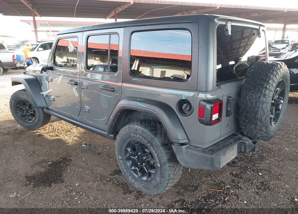 2022 JEEP WRANGLER UNLIMITED WILLYS SPORT 4X4 VIN: 1C4HJXDG4NW278145
