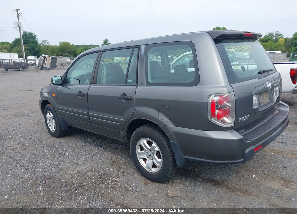 2007 HONDA PILOT LX VIN: 5FNYF28117B030498