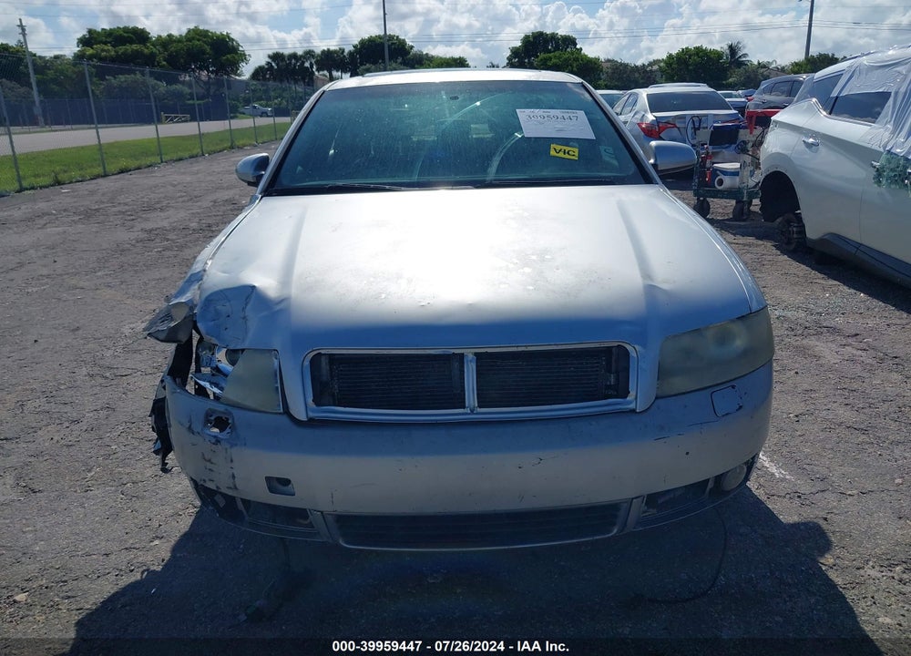 2004 AUDI A4 1.8T VIN: WAUJC68E44A201315