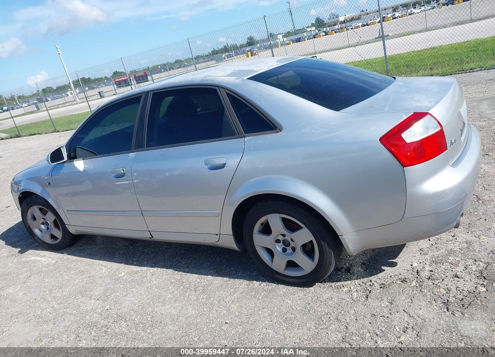 2004 AUDI A4 1.8T VIN: WAUJC68E44A201315