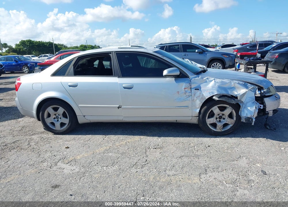 2004 AUDI A4 1.8T VIN: WAUJC68E44A201315