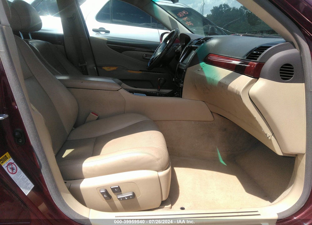 2007 LEXUS LS 460 VIN: JTHBL46F775049310