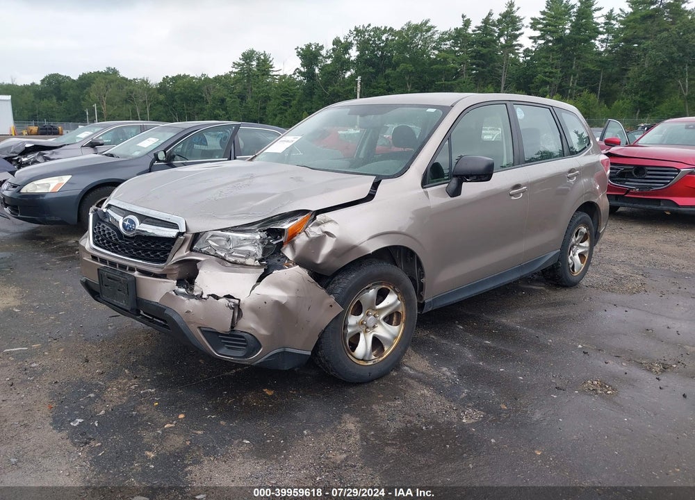 2016 SUBARU FORESTER 2.5I VIN: JF2SJAAC8GH477924