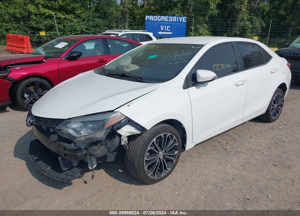 2016 TOYOTA COROLLA L/LE/LE PLUS/LE PREMIUM/S/S PLUS/S PREMIUM/S W/SPECIAL EDITION PKG VIN: 5YFBURHEXGP530123