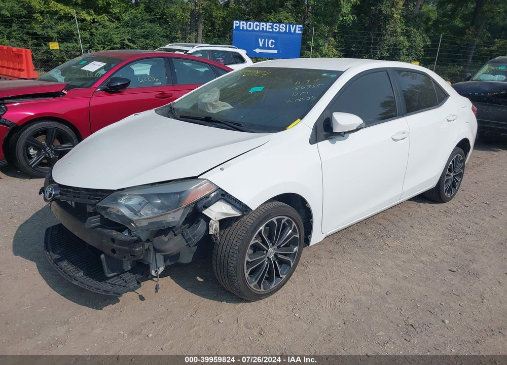 2016 TOYOTA COROLLA L/LE/LE PLUS/LE PREMIUM/S/S PLUS/S PREMIUM/S W/SPECIAL EDITION PKG VIN: 5YFBURHEXGP530123