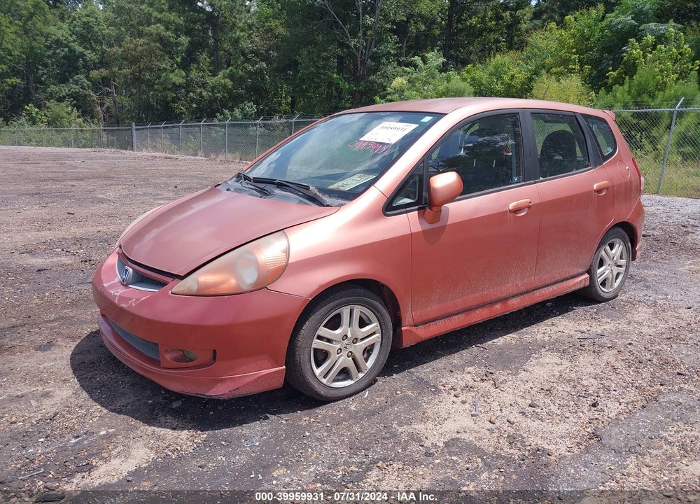 2007 HONDA FIT SPORT VIN: JHMGD38607S047118