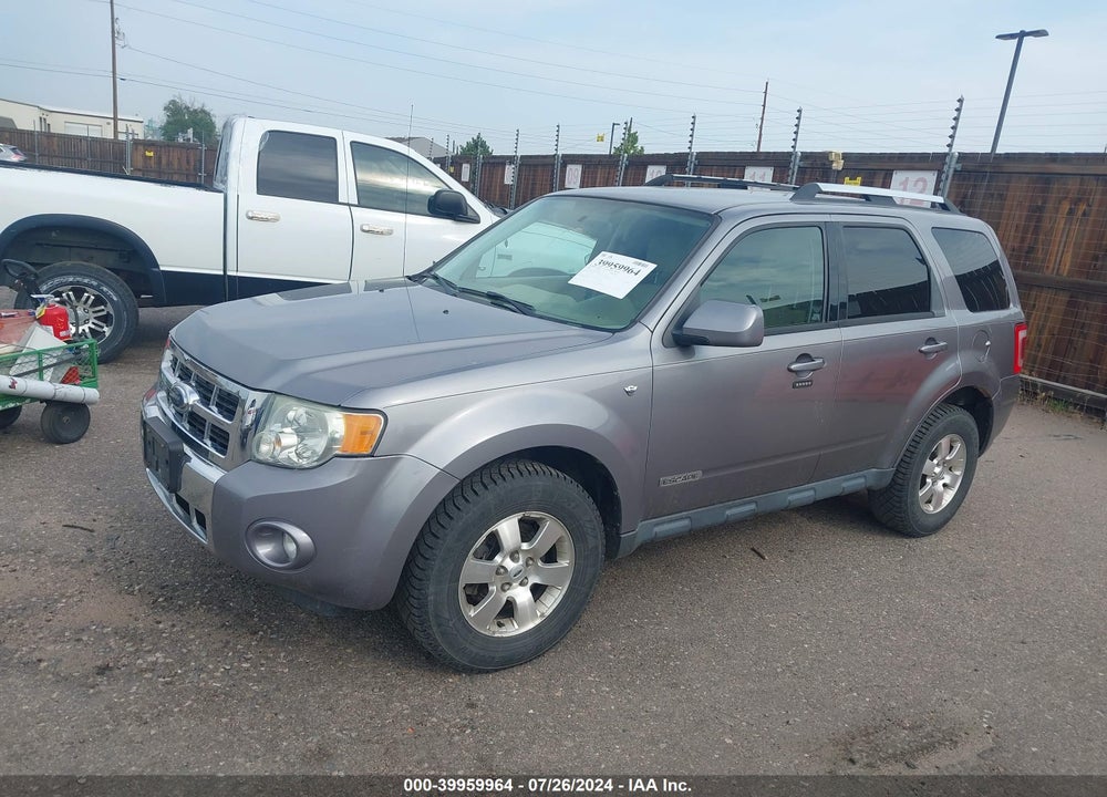 2008 FORD ESCAPE LIMITED VIN: 1FMCU94198KD75096