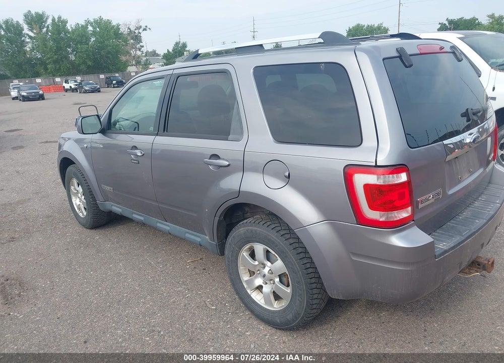 2008 FORD ESCAPE LIMITED VIN: 1FMCU94198KD75096
