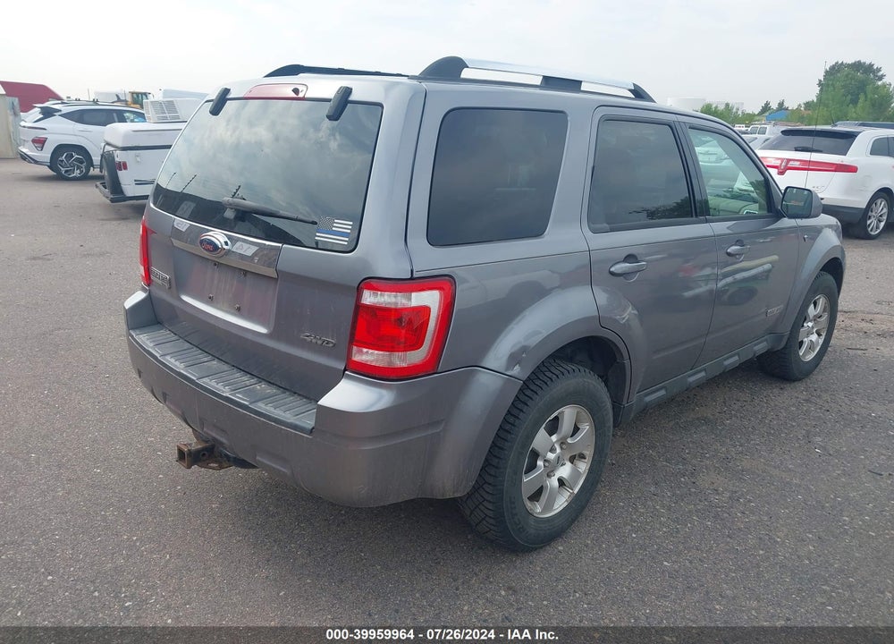2008 FORD ESCAPE LIMITED VIN: 1FMCU94198KD75096