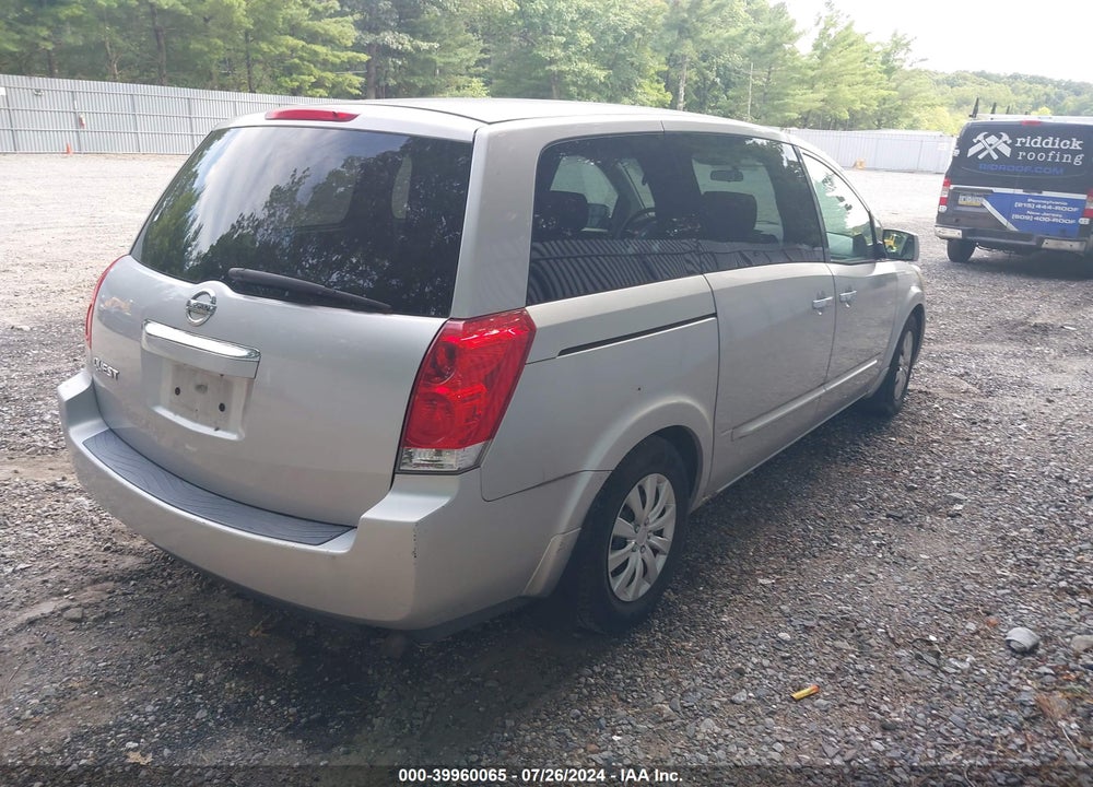 2007 NISSAN QUEST 3.5 VIN: 5N1BV28U47N130952