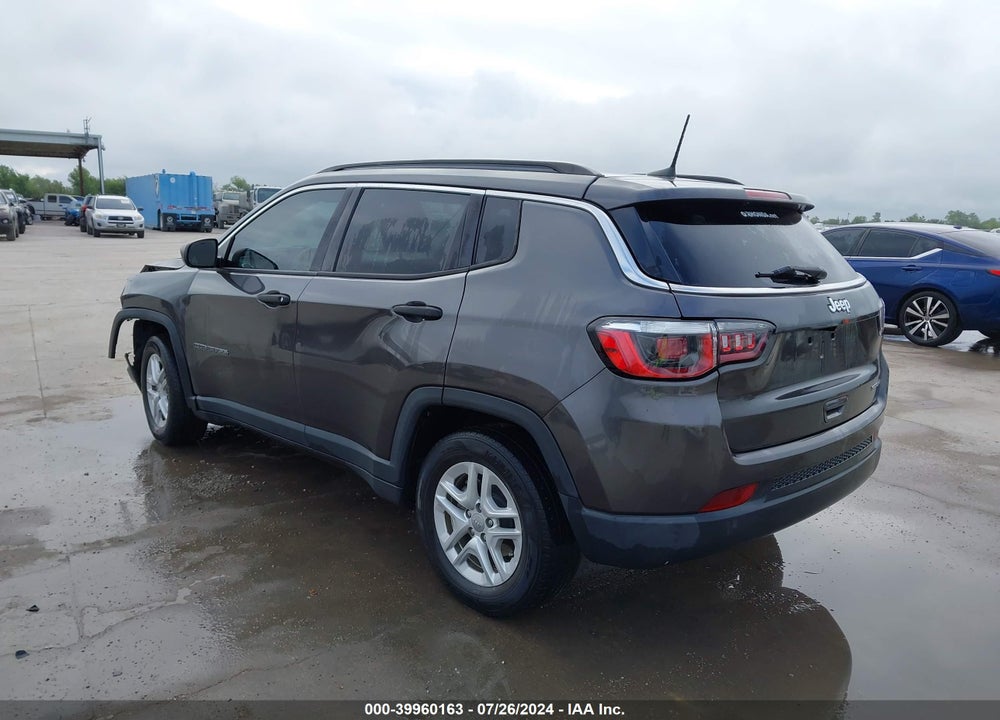 2019 JEEP COMPASS SPORT FWD VIN: 3C4NJCAB2KT613148