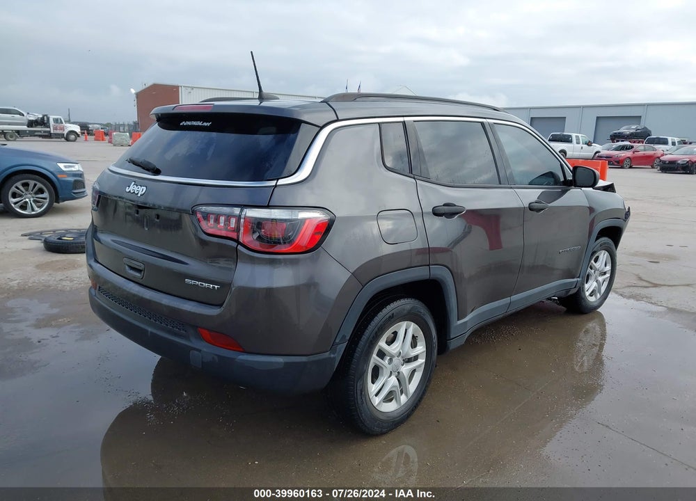 2019 JEEP COMPASS SPORT FWD VIN: 3C4NJCAB2KT613148