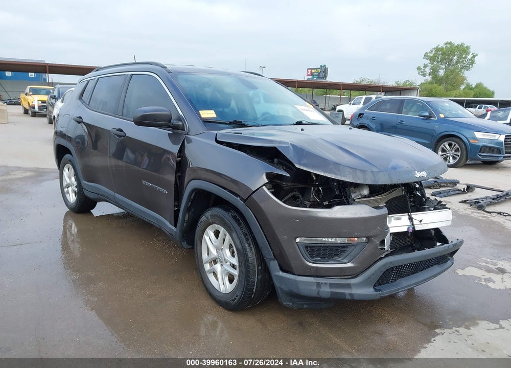 2019 JEEP COMPASS SPORT FWD VIN: 3C4NJCAB2KT613148