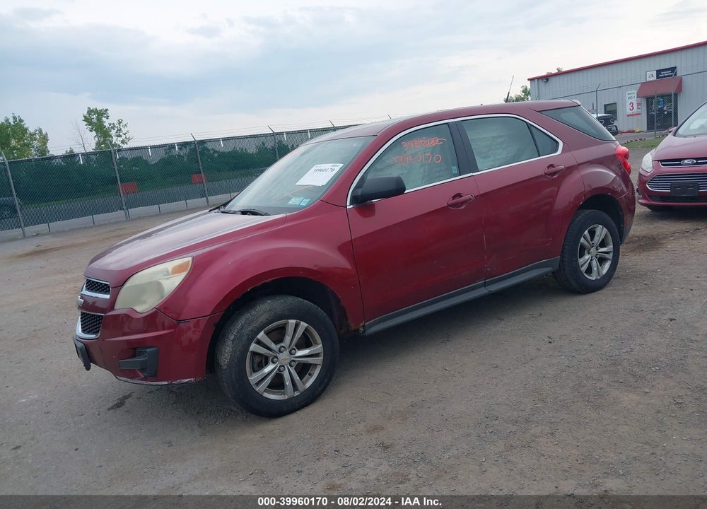 2010 CHEVROLET EQUINOX LS VIN: 2CNALBEW8A6276399