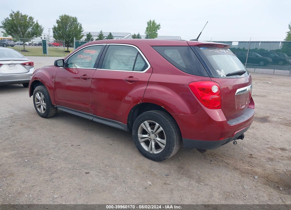 2010 CHEVROLET EQUINOX LS VIN: 2CNALBEW8A6276399