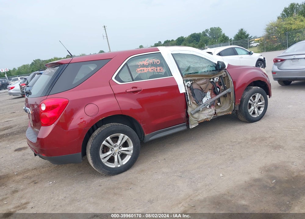 2010 CHEVROLET EQUINOX LS VIN: 2CNALBEW8A6276399