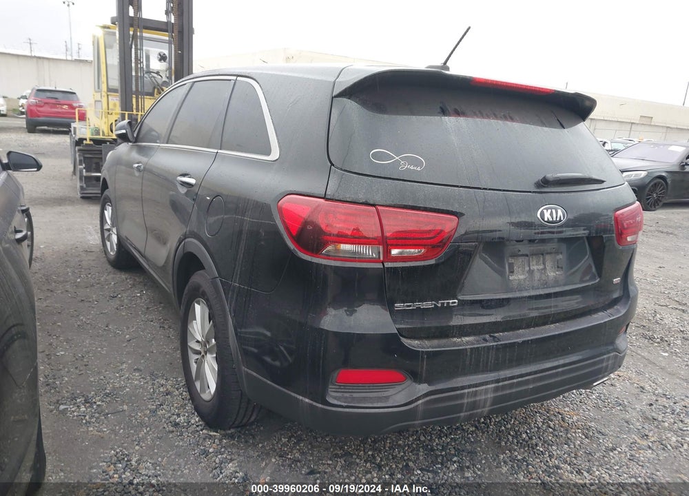 2019 KIA SORENTO 2.4L L VIN: 5XYPG4A37KG460604