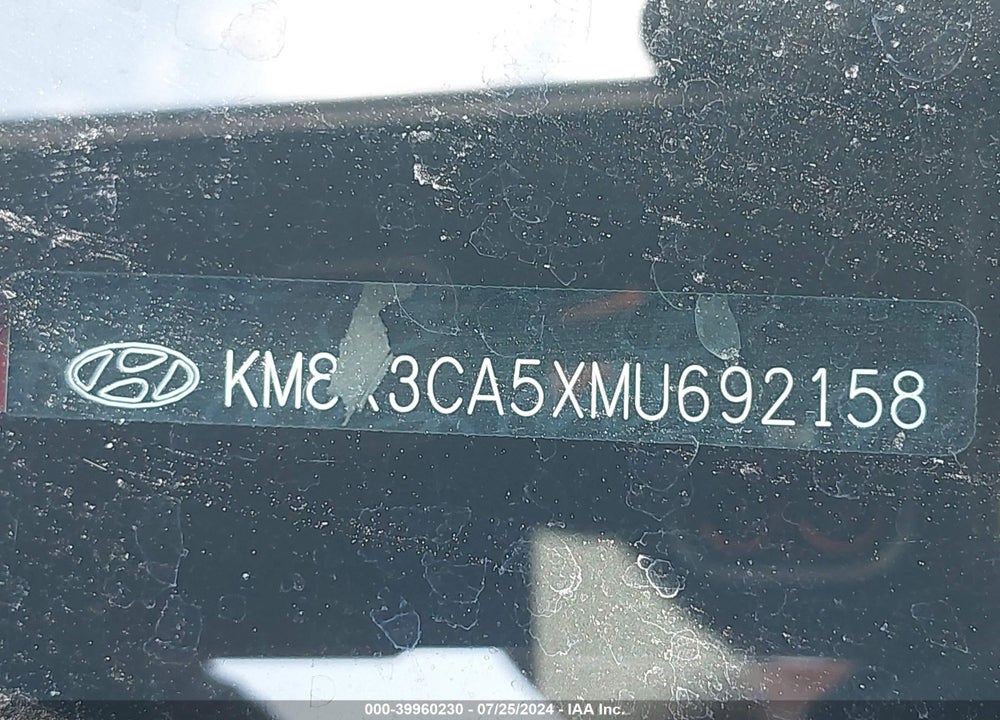 2021 HYUNDAI KONA LIMITED VIN: KM8K3CA5XMU692158