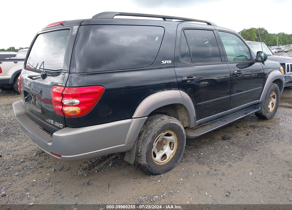 2002 TOYOTA SEQUOIA SR5 V8 VIN: 5TDBT44A72S134501