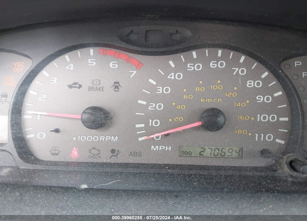 2002 TOYOTA SEQUOIA SR5 V8 VIN: 5TDBT44A72S134501
