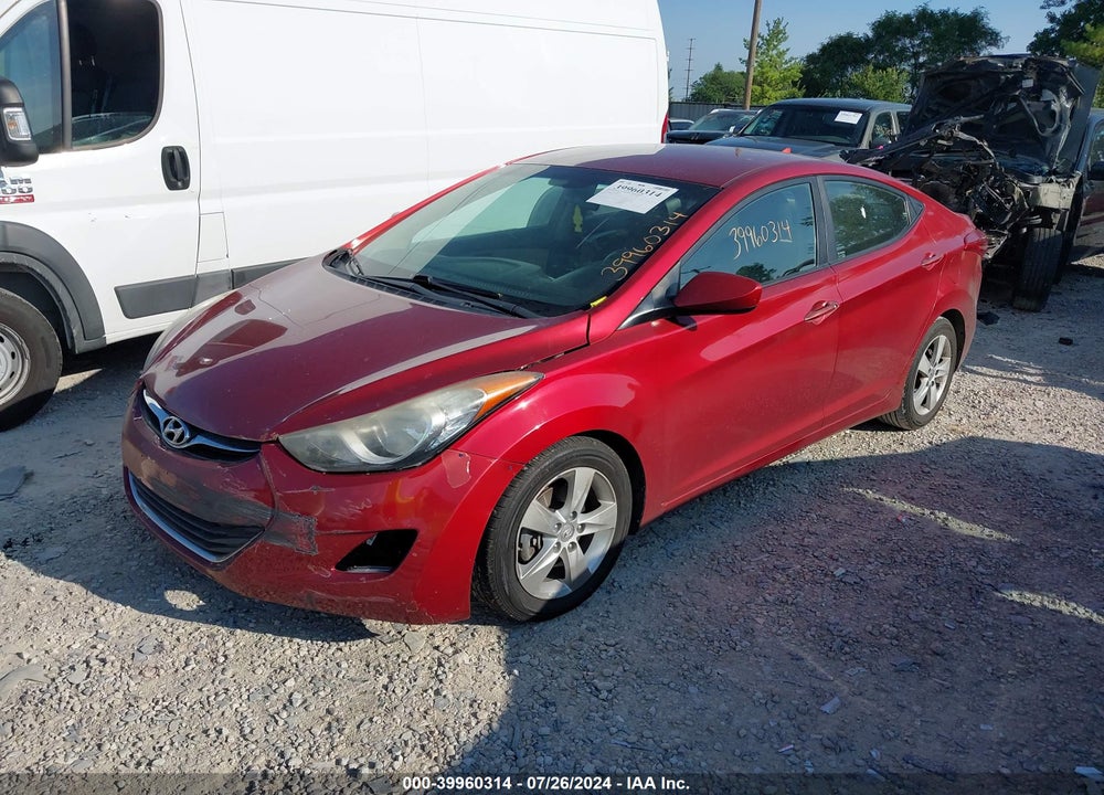 2013 HYUNDAI ELANTRA GLS VIN: 5NPDH4AE8DH450337