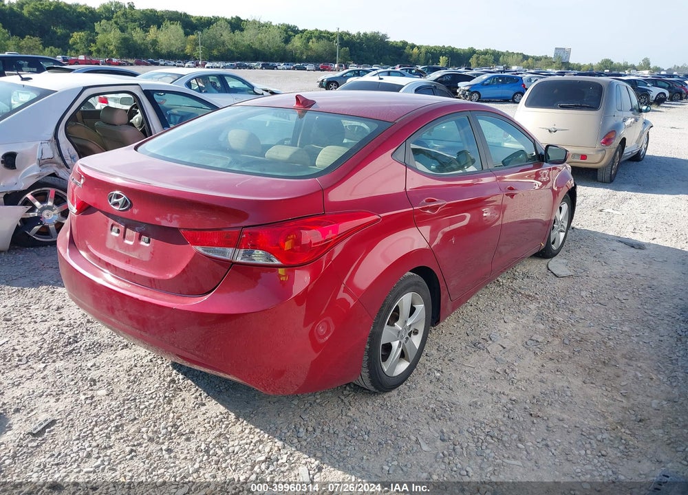 2013 HYUNDAI ELANTRA GLS VIN: 5NPDH4AE8DH450337