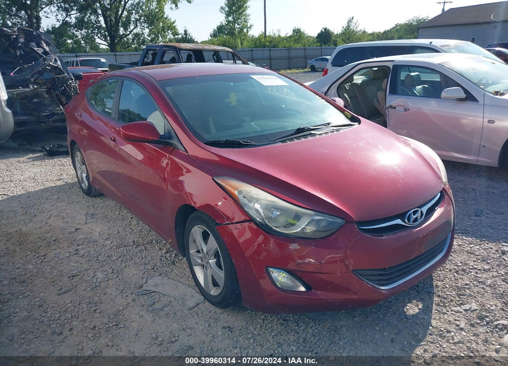 2013 HYUNDAI ELANTRA GLS VIN: 5NPDH4AE8DH450337