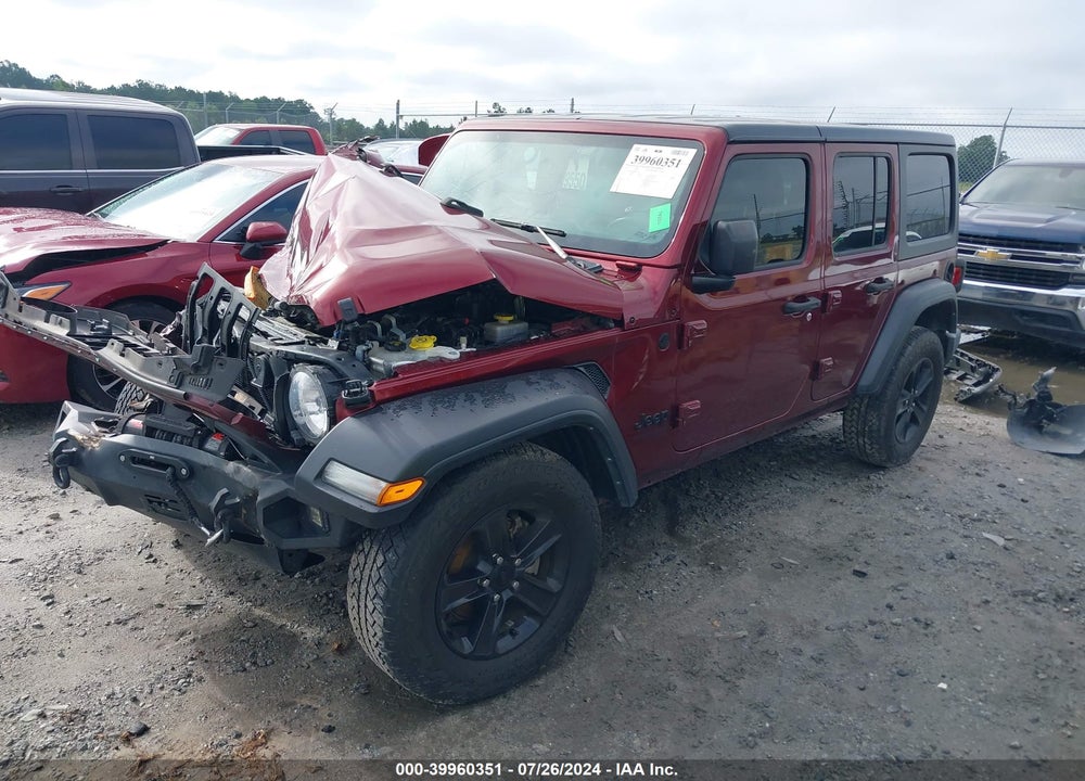 2021 JEEP WRANGLER UNLIMITED SPORT ALTITUDE 4X4 VIN: 1C4HJXDN9MW679591