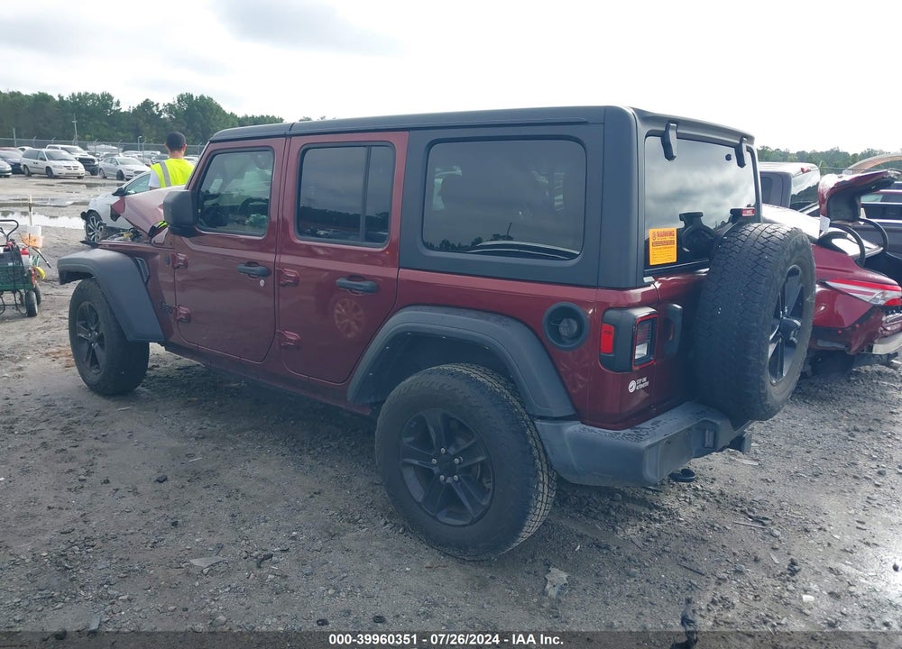 2021 JEEP WRANGLER UNLIMITED SPORT ALTITUDE 4X4 VIN: 1C4HJXDN9MW679591
