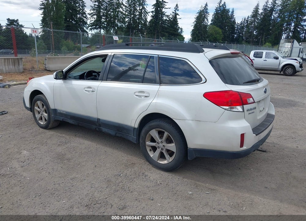 2013 SUBARU OUTBACK 2.5I PREMIUM VIN: 4S4BRBGC0D3324026