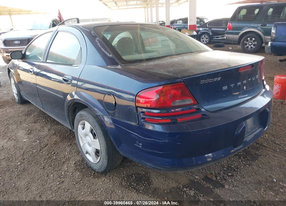 2005 DODGE STRATUS SXT VIN: 1B3EL46T05N604603