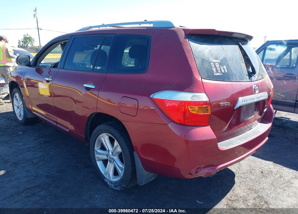 2008 TOYOTA HIGHLANDER LIMITED VIN: JTEES42A882014737