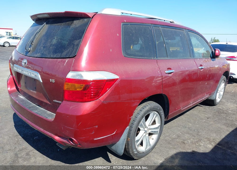 2008 TOYOTA HIGHLANDER LIMITED VIN: JTEES42A882014737