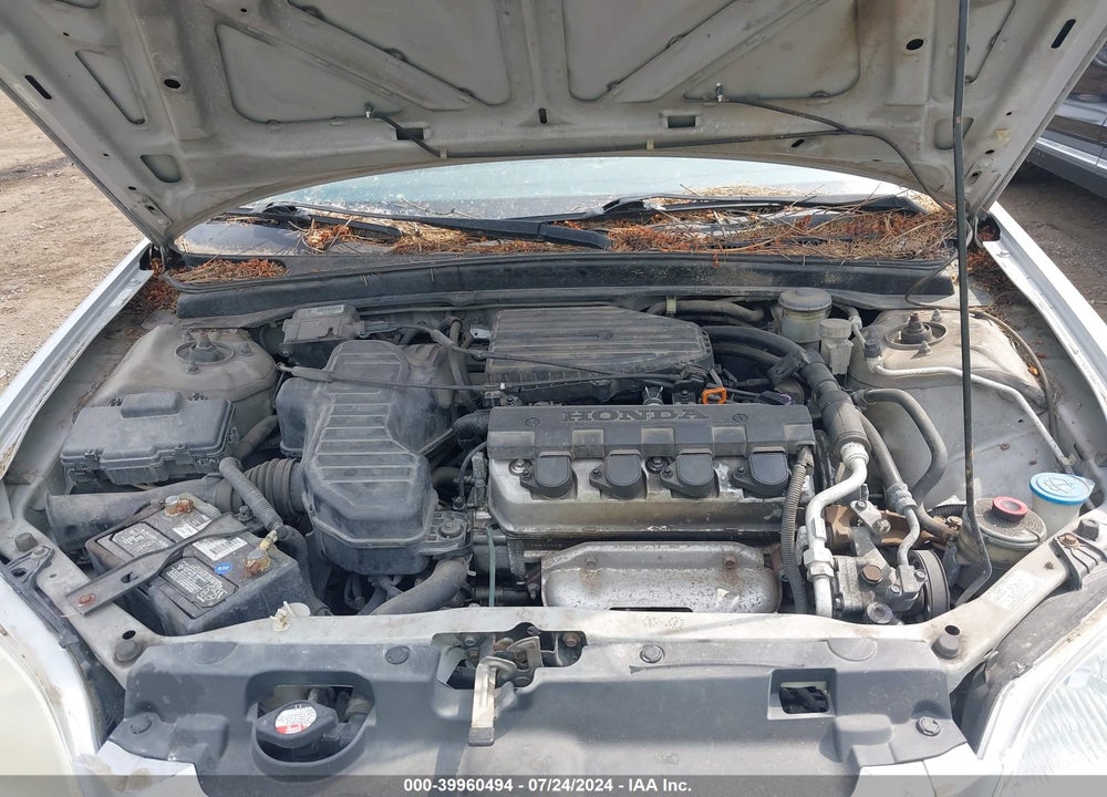 2001 HONDA CIVIC LX VIN: 1HGEM21571L038763